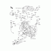 Схема узла: Масляный фильтр для Kawasaki VN900 Vulcan 900 Classic LT