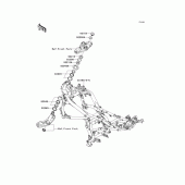 Схема вузла: Frame(b7f/b8f) для Kawasaki KLE650 Versys 650