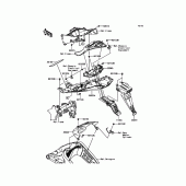 Схема вузла: Заднє крило Kawasaki ZX636 Ninja ZX-6R ABS KRT Edition