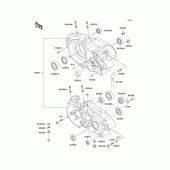Схема узла: Картер двигателя для Kawasaki KX500