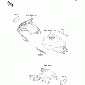 Схема вузла: Наклейки для Kawasaki ZG1000 1000GTR