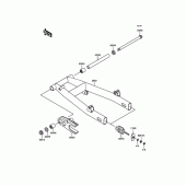 Схема вузла: Задній маятник для Kawasaki BJ250