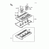 Схема вузла: Клапанна кришка Kawasaki ZG1000 Concours