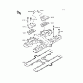 Схема вузла: Клапанна кришка для Kawasaki ZR750 Zephyr