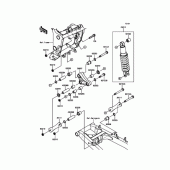 Схема вузла: Задня підвіска Амортизатор для Kawasaki ER250 Z250 ABS
