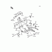Схема вузла: Кріплення двигуна для Kawasaki BN125 Eliminator