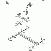 Схема вузла: Лапка гальма для Kawasaki ZX1100 ZZ-R1100