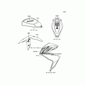 Схема вузла: Decals(Green) для Kawasaki ER300 Z300 ABS