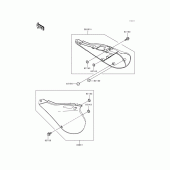 Схема вузла: Side covers для Kawasaki KX250/ KX252 KX250