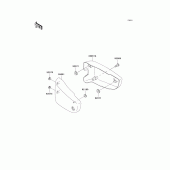 Схема вузла: Side covers для Kawasaki VN1500 Vulcan 1500 Classic