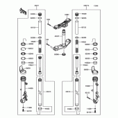 Схема узла: Передняя вилка для Kawasaki ER650 Z650 ABS