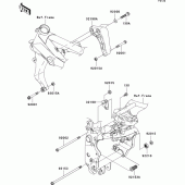 Схема вузла: Кріплення для Kawasaki ZR750 Z750