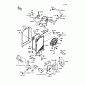 Схема узла: Радиатор (1/2) для Kawasaki VN1500 VN-15