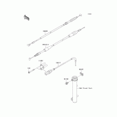 Схема узла: Тросики для Kawasaki KLX110 KLX110