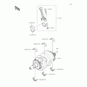 Схема узла: Коленчатый вал для Kawasaki EX400 Ninja 400R