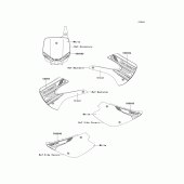 Схема вузла: Decals(dcf) для Kawasaki KX100