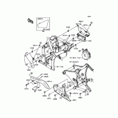 Схема вузла: Side Covers/Chain Cover для Kawasaki VN900 Vulcan 900 Classic LT