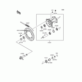 Схема вузла: Заднє колесо & Привідний ланцюг для Kawasaki KLX300R