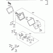 Схема узла: Задний фонарь для Kawasaki KL650 KLR650