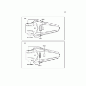 Схема вузла: Інформаційні наклейки для Kawasaki KX85 KX85-II