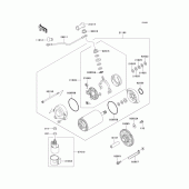 Схема вузла: Starter motor для Kawasaki ZG1000 Concours