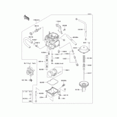 Схема вузла: Carburetor(1/2) для Kawasaki KLX250 KLX250S