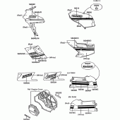 Схема вузла: Decals(1/2)(red/white)(zx1000-b2) для Kawasaki ZX1000 ZX-10