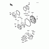 Схема вузла: Кришка двигуна для Kawasaki ZG1200 Voyager XII