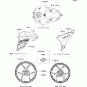 Схема узла: Decals(ebony) для Kawasaki ZR800 Z800