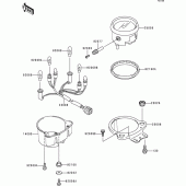 Схема вузла: Meter(s) для Kawasaki BJ250 Estrella RS