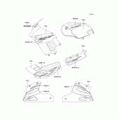 Схема вузла: Decals(red)(f6f) для Kawasaki EX250 Ninja 250