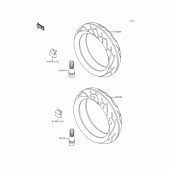Схема узла: Шины для Kawasaki ZX600 Ninja ZX-6