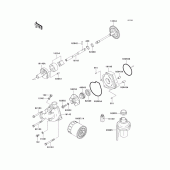 Схема узла: Масляный насос & Масляный фильтр для Kawasaki ZX600 ZZ-R600