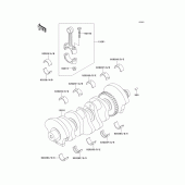 Схема узла: Коленчатый вал для Kawasaki ZX750 Ninja ZX-7R