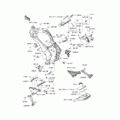Схема вузла: Frame fittings(1/2) для Kawasaki ZR1000 Z1000