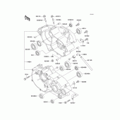 Схема вузла: Картер двигуна для Kawasaki KX100