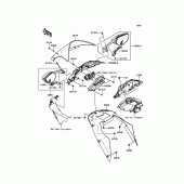 Схема вузла: Облицювальні елементи для Kawasaki ZX1000 Ninja ZX-10R