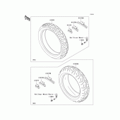 Схема узла: Шины для Kawasaki VN1600 Vulcan 1600 Classic