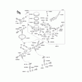 Схема узла: Передний тормозной цилиндр для Kawasaki ZX750 Ninja ZX-7R