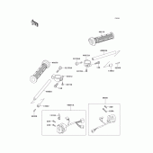Схема вузла: Кермо & Пульт управління кермовим для Kawasaki ZX750 Ninja ZX-7R