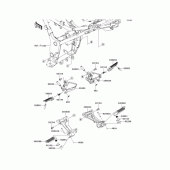 Схема вузла: Підніжки для Kawasaki EX250 Ninja 250