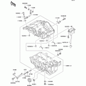 Схема вузла: Картер двигуна для Kawasaki EL250 Eliminator 250