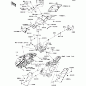 Схема узла: Cowling(upper) для Kawasaki ZR1000 Z1000