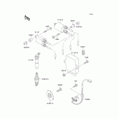 Схема вузла: Система запалювання для Kawasaki ZX600 Ninja ZX-6