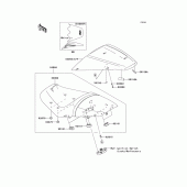 Схема узла: Сиденье для Kawasaki ZX1400 Ninja ZX-14