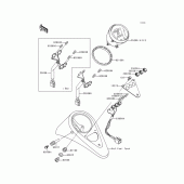 Схема вузла: Meter(s) для Kawasaki EN500 Vulcan 500 LTD