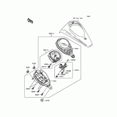 Схема вузла: Meter(s) для Kawasaki VN900 Vulcan 900 Classic