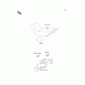 Схема вузла: Інформаційні наклейки для Kawasaki EX250 ZZR250