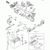 Схема вузла: Electrical equipment(1/2) для Kawasaki ZR750 Zephyr