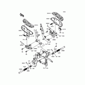 Схема узла: Подножки для Kawasaki VN900 Vulcan 900 Classic